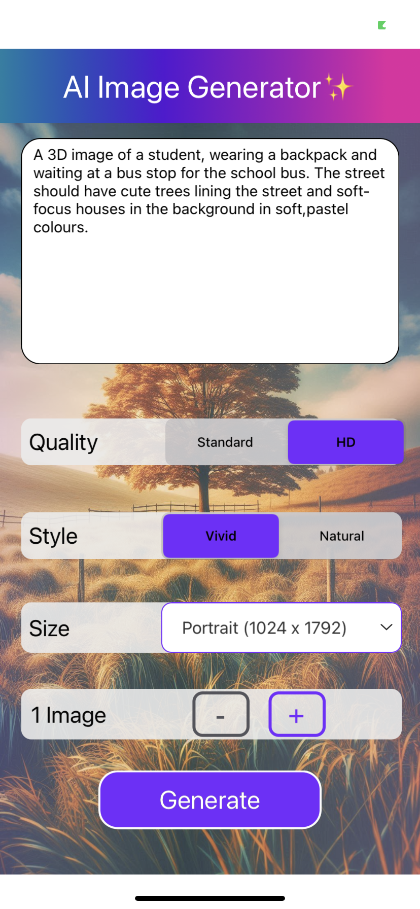 Microsoft AI Image Generator - Screen-Thumbnail