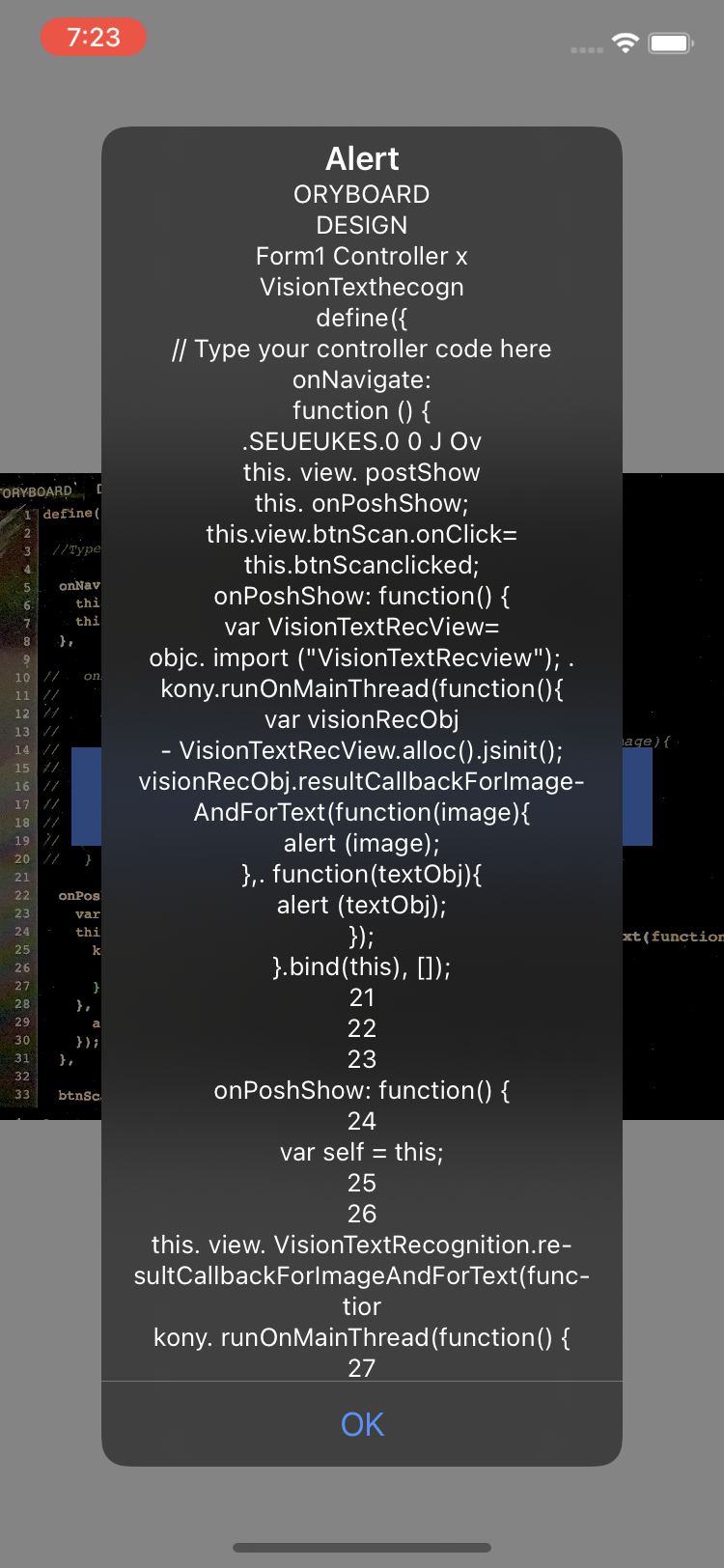 iOS Vision Text Recogniser - Screen-Thumbnail