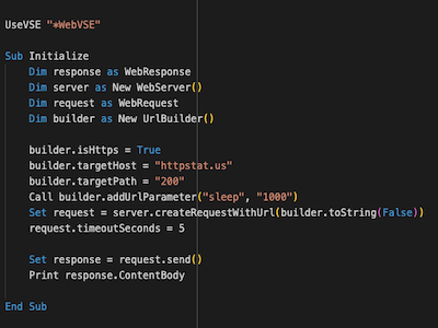 WebVSE VoltScript Extension - Screen-Thumbnail